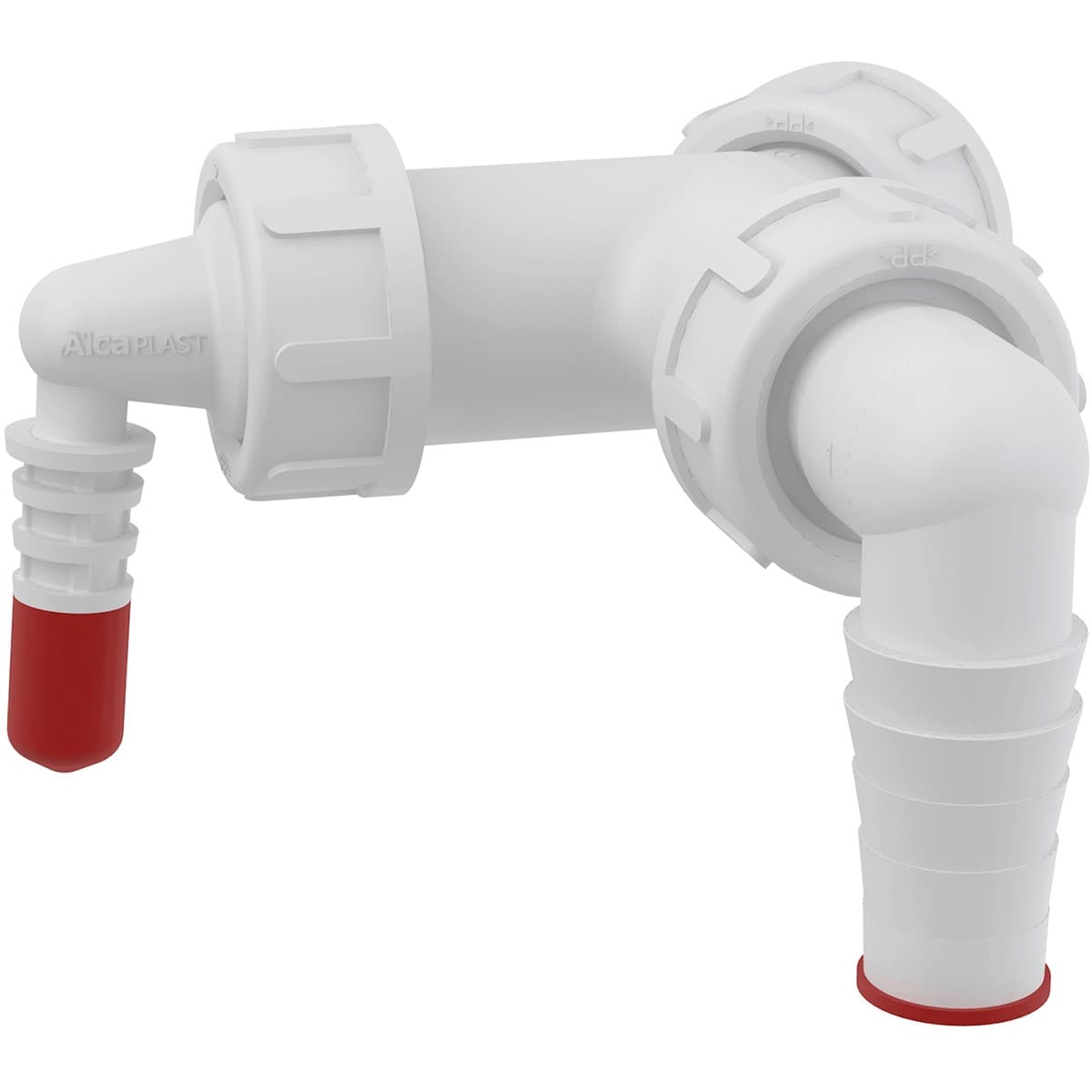 Alcaplast Podwójne kolano G1"/8-23 z zaworem, P149Z