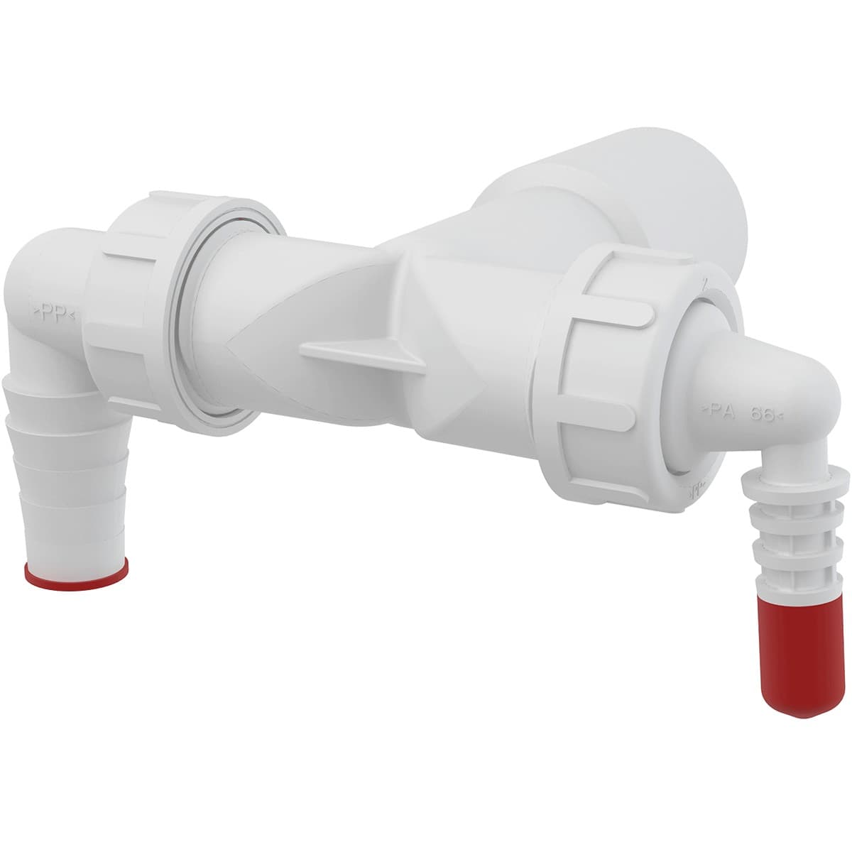 Alcaplast Podwójne kolano DN40/32/ 8-23 z zaworem zwrotnym, P156Z