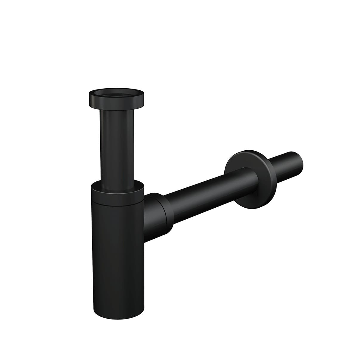 Alcaplast Półsyfon umywalkowy DN32 DESIGN czarny-mat, okrągły, A400BLACK