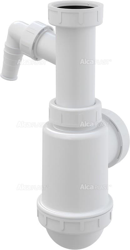 Alcaplast Półsyfon do zlewu z nakrętką 6/4" z przyłączem, A443P-DN50/40