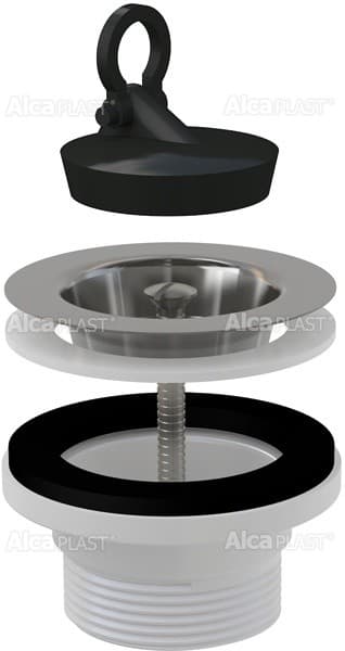 Alcaplast Spust zlewozmywaka 6/4" z nierdzewnym sitkiem DN70, A33
