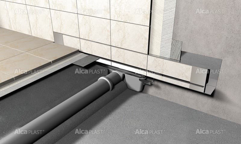 Alcaplast Spa - System odpływowy do zabudowy w ścianie (pokrywa do wypełnienia płytakmi) APZ5-TWIN-1050