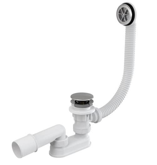 Alcaplast Syfon wannowy, korek CLIK/CLAK, chrom, A505CRM
