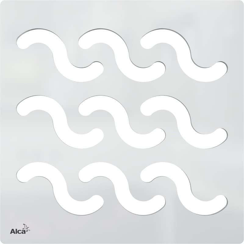 Alcaplast Kratka DESIGN 102×102 mm, stal nierdzewna, MPV002