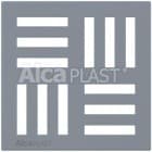 Alcaplast Kratka 143 × 143 szara MPV007