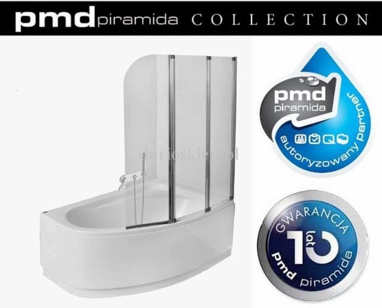 PMD Piramida - Parawan nawannowy 3-elementowy 120x140 AMBITION PA-3
