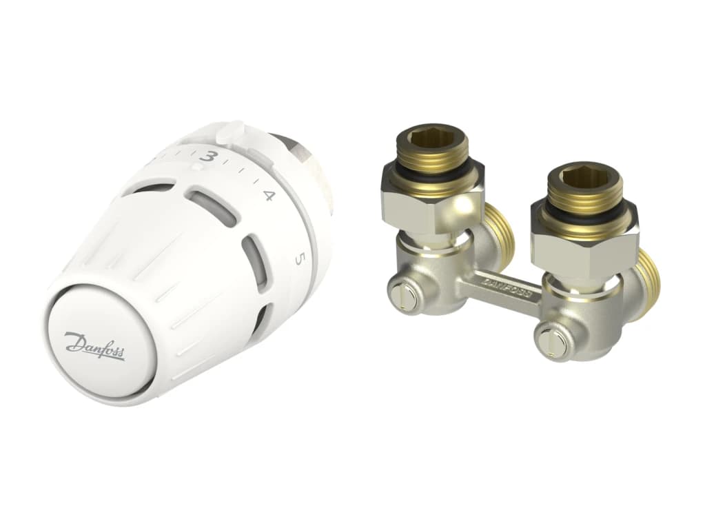 ZESTAW SET DUO RA KĄTOWY DO GRZEJNIKA Z GW1/2" M30X1,5 015G5307 DANFOSS