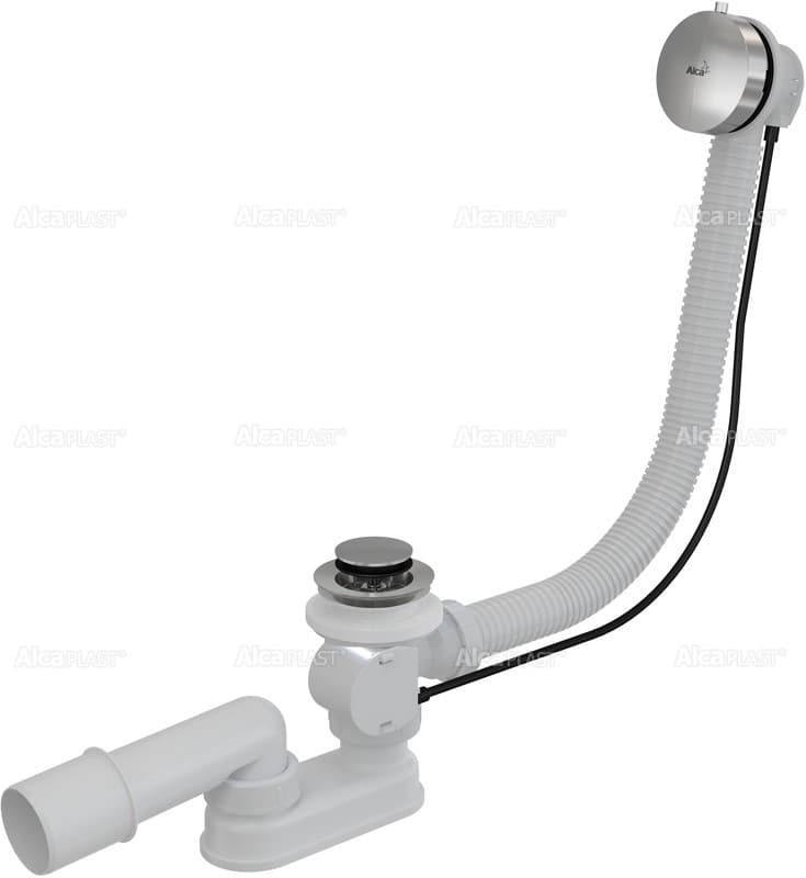 Alcaplast Syfon wannowy z korkiem automat metal A551K