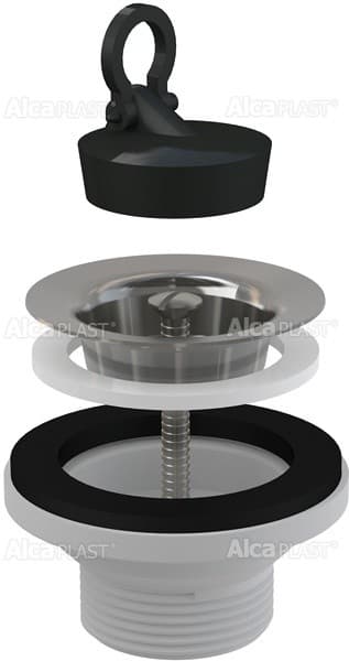Alcaplast Spust umywalki 5/4" z nierdzewnym sitkiem DN63, A31