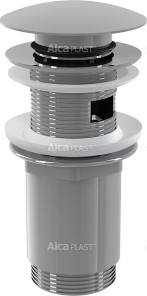 Alcaplast Spust umywalki click/clack 5/4" metalowy z przelewem, duży korek, A392