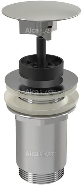 Alcaplast Spust umywalkowy 5/4" metalowy, duży korek, do umywalek bez przelewu, A396