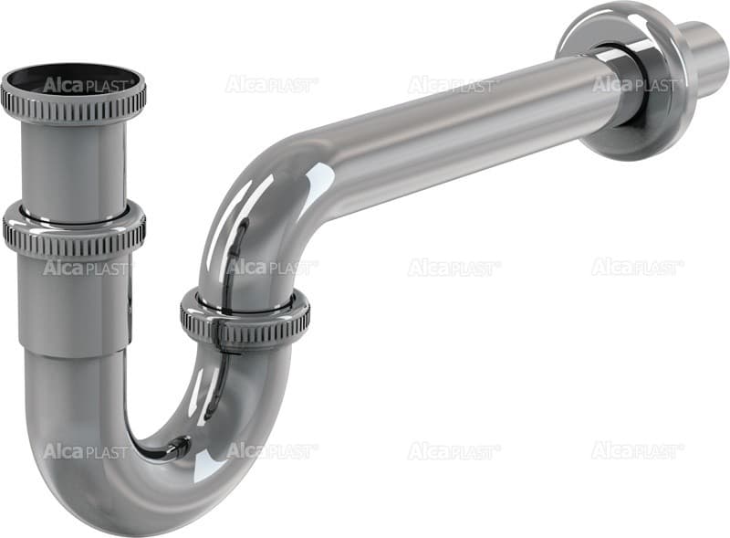 Alcaplast Półsyfon umywalkowy „U“ DN32 z nakrętką 5/4", metalowy, A432
