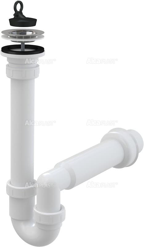 Alcaplast Syfon rurowy zlewozmywaka, sitko nierdzewne DN70, A800-DN50