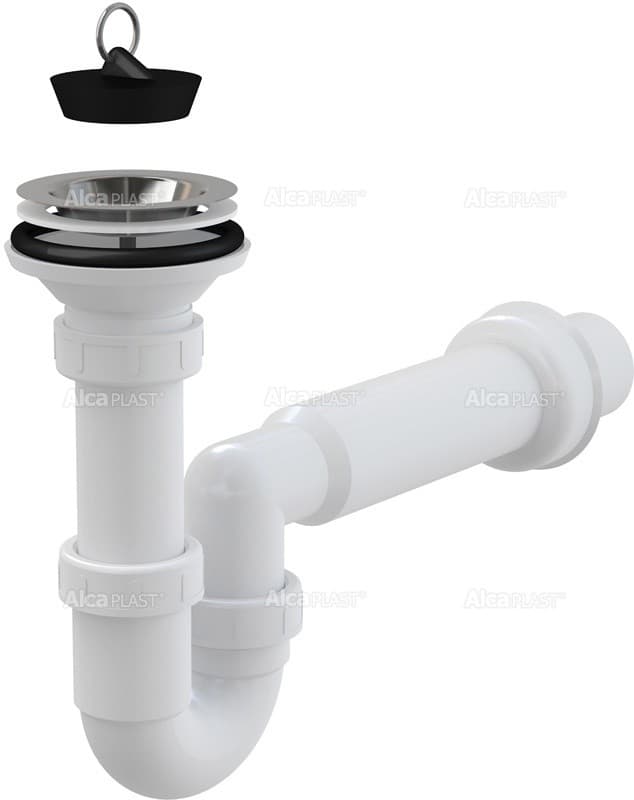 Alcaplast Syfon zlewozmywaka, sitko nierdzewne DN80, A464-DN50