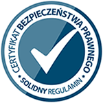 Certyfikat bezpieczeństwa prawnego — Solidny Regulamin